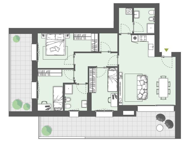 appartamento in vendita a Cassina de' Pecchi