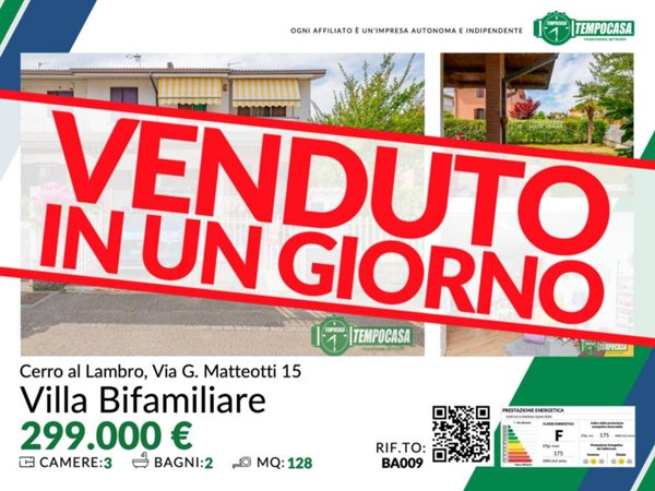 casa indipendente in vendita a Cerro al Lambro