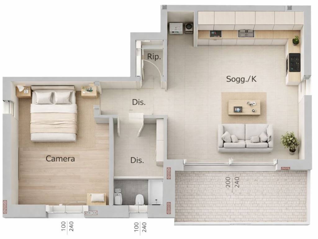 appartamento in vendita a Cerro al Lambro