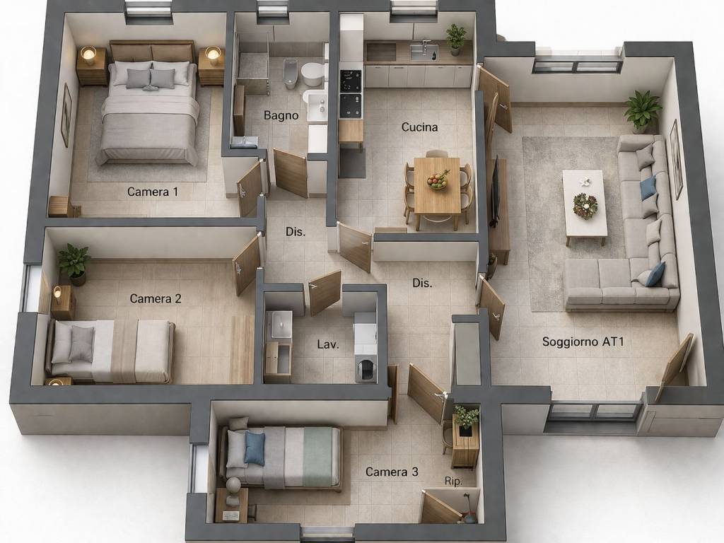 appartamento in vendita a Cerro al Lambro