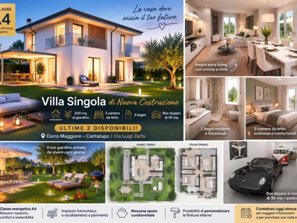 casa indipendente in vendita a Cerro Maggiore in zona Cantalupo