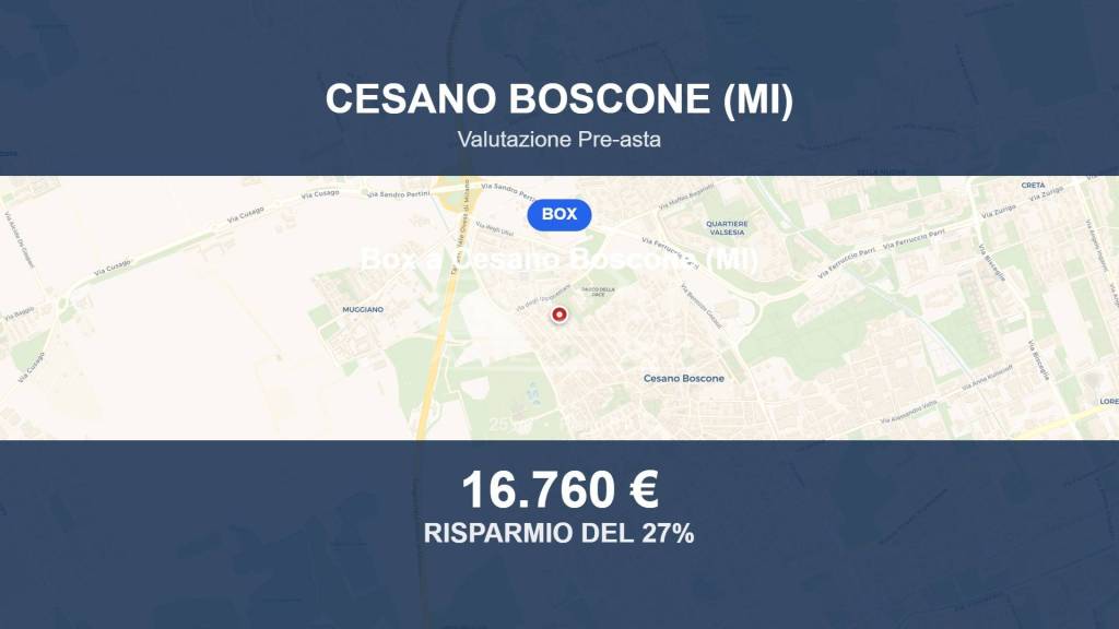 box auto in vendita a Cesano Boscone in zona Villaggio Giardino