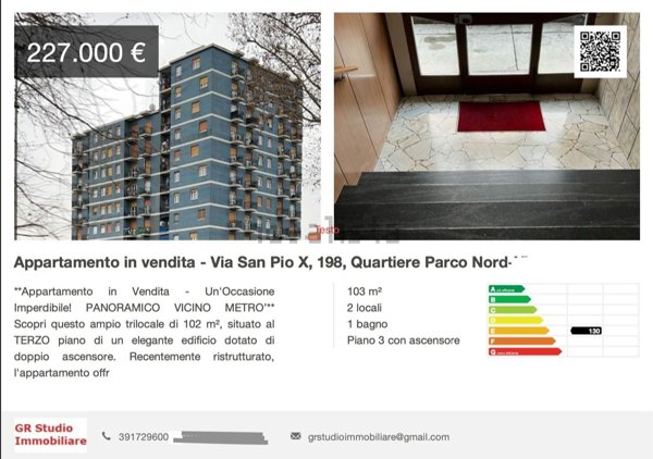 appartamento in vendita a Cinisello Balsamo