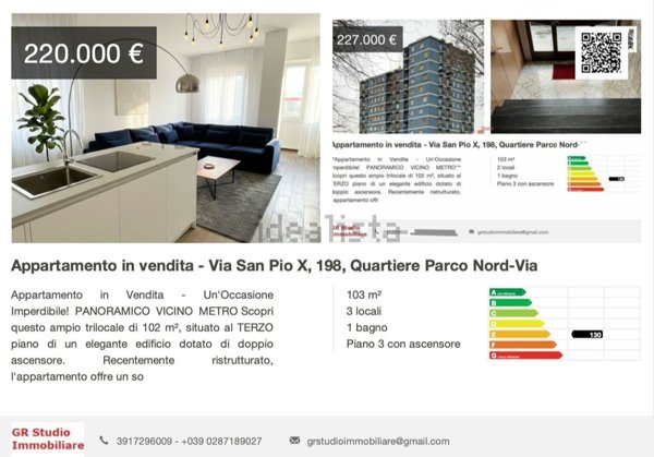 appartamento in vendita a Cinisello Balsamo