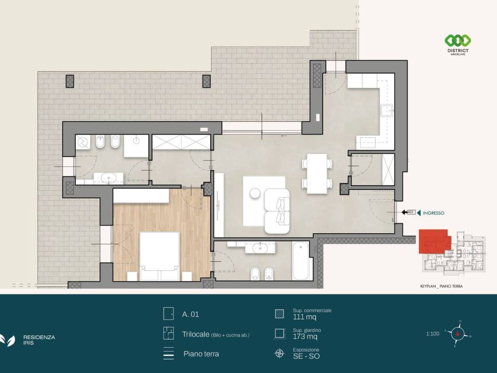 appartamento in vendita a Cologno Monzese in zona San Maurizio al Lambro