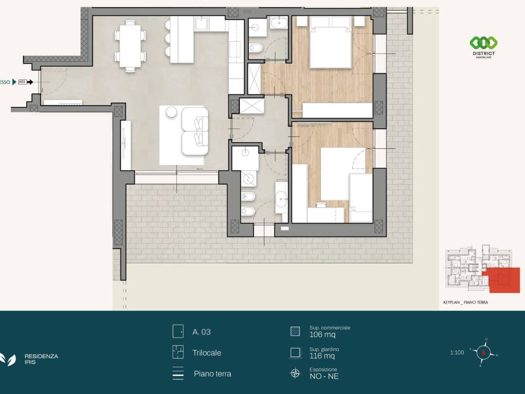 appartamento in vendita a Cologno Monzese in zona San Maurizio al Lambro