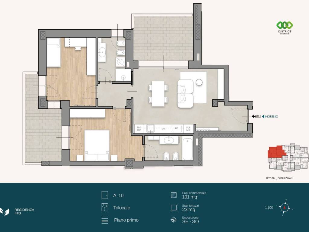 appartamento in vendita a Cologno Monzese in zona San Maurizio al Lambro