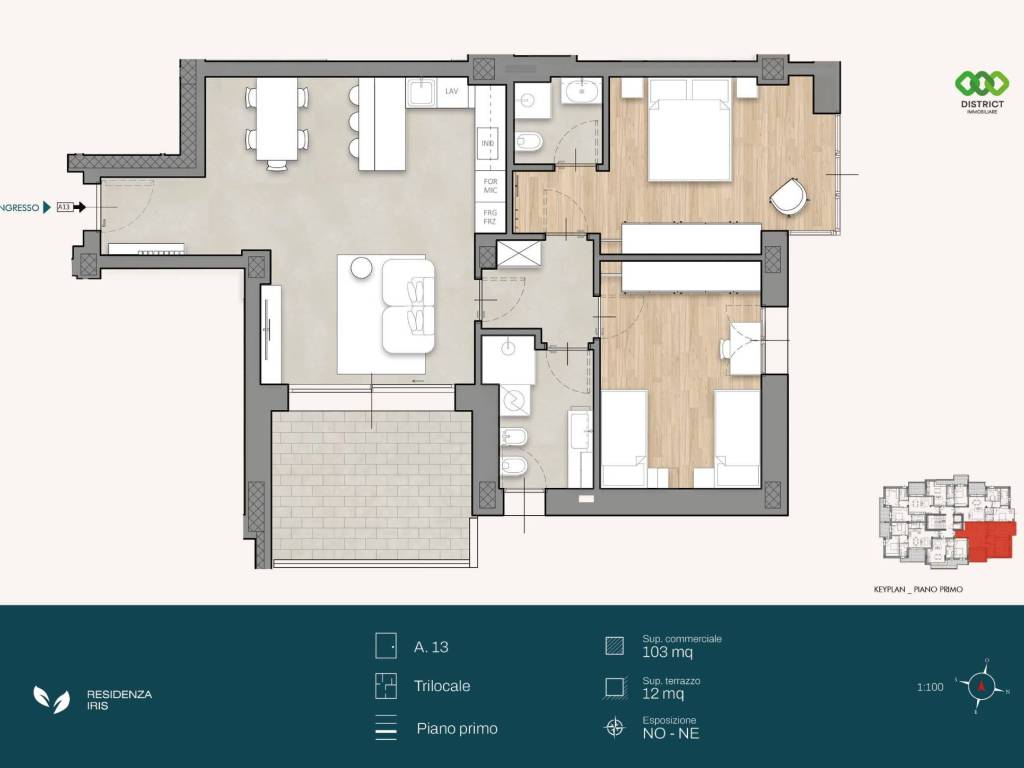 appartamento in vendita a Cologno Monzese in zona San Maurizio al Lambro