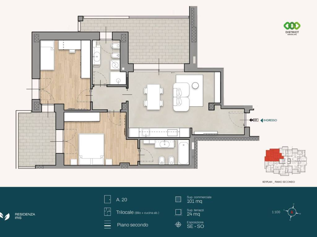 appartamento in vendita a Cologno Monzese in zona San Maurizio al Lambro