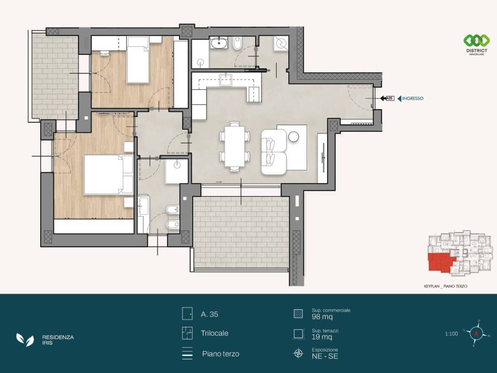 appartamento in vendita a Cologno Monzese in zona San Maurizio al Lambro
