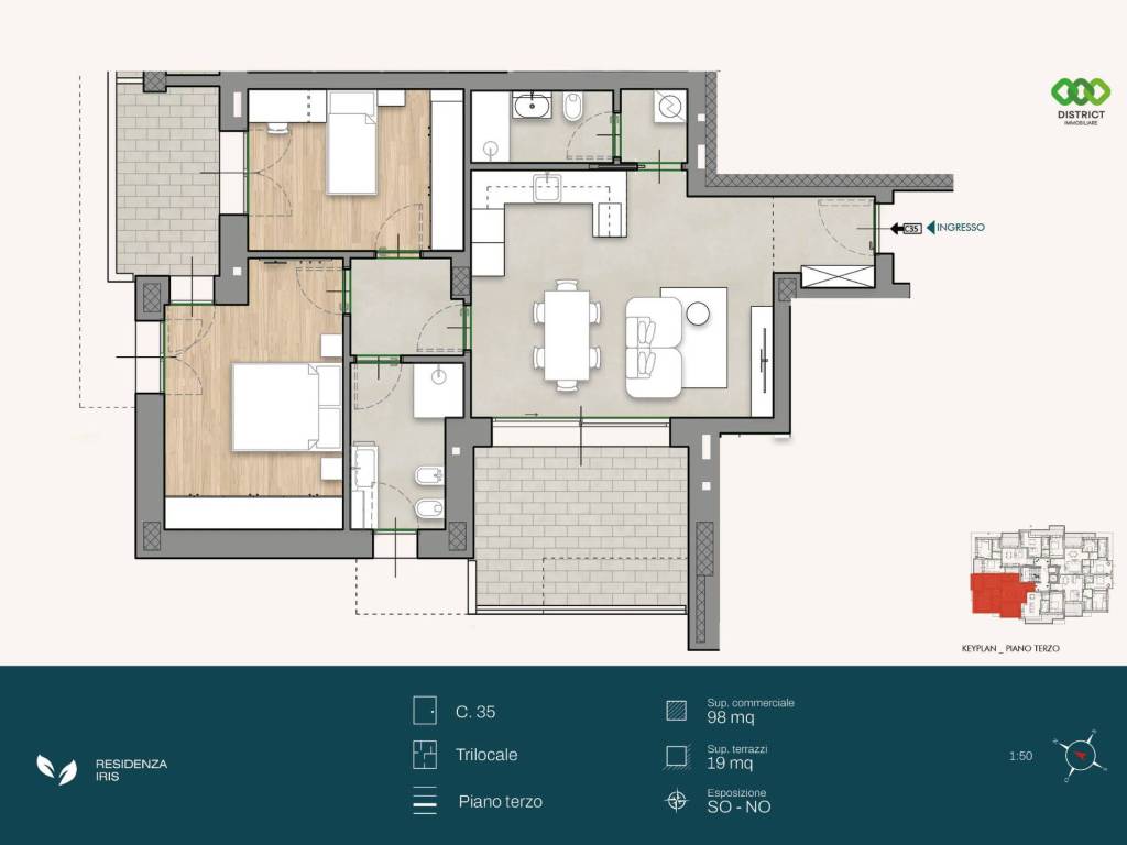 appartamento in vendita a Cologno Monzese in zona San Maurizio al Lambro
