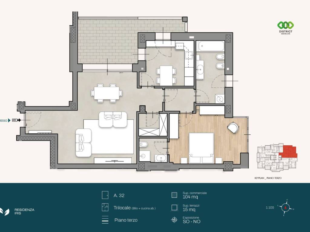 appartamento in vendita a Cologno Monzese in zona San Maurizio al Lambro