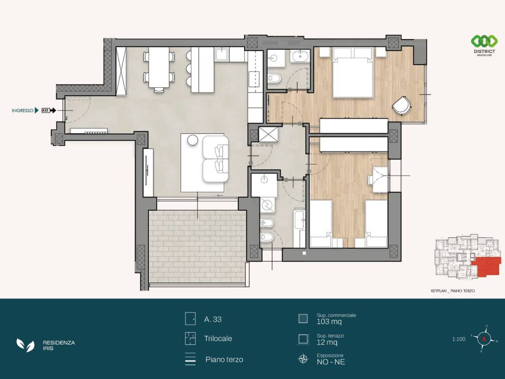 appartamento in vendita a Cologno Monzese in zona San Maurizio al Lambro