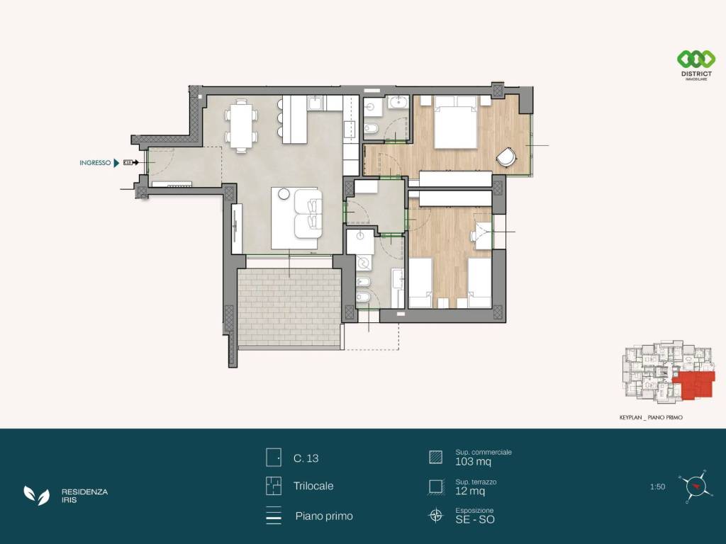 appartamento in vendita a Cologno Monzese in zona San Maurizio al Lambro