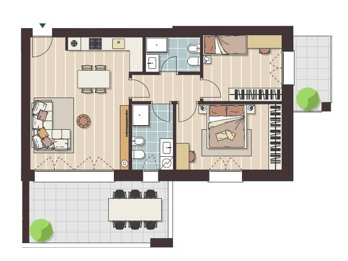 appartamento in vendita a Cologno Monzese in zona San Maurizio al Lambro
