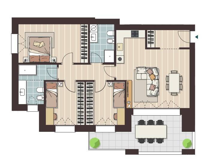 appartamento in vendita a Cologno Monzese in zona San Maurizio al Lambro