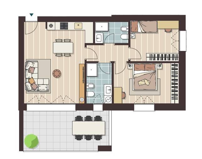 appartamento in vendita a Cologno Monzese in zona San Maurizio al Lambro