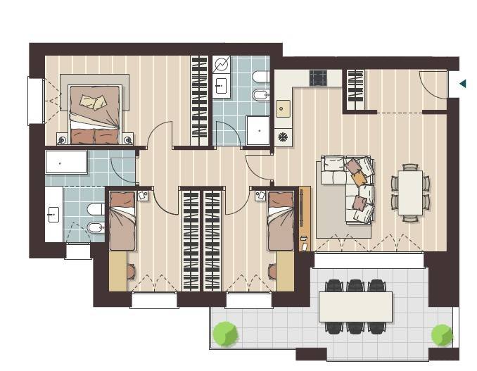 appartamento in vendita a Cologno Monzese in zona San Maurizio al Lambro