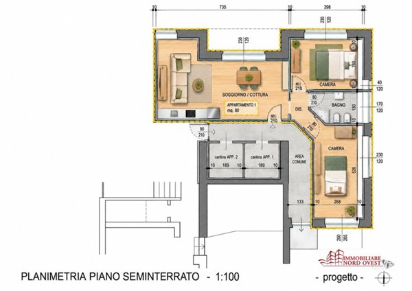 appartamento in vendita a Corbetta in zona Battuello