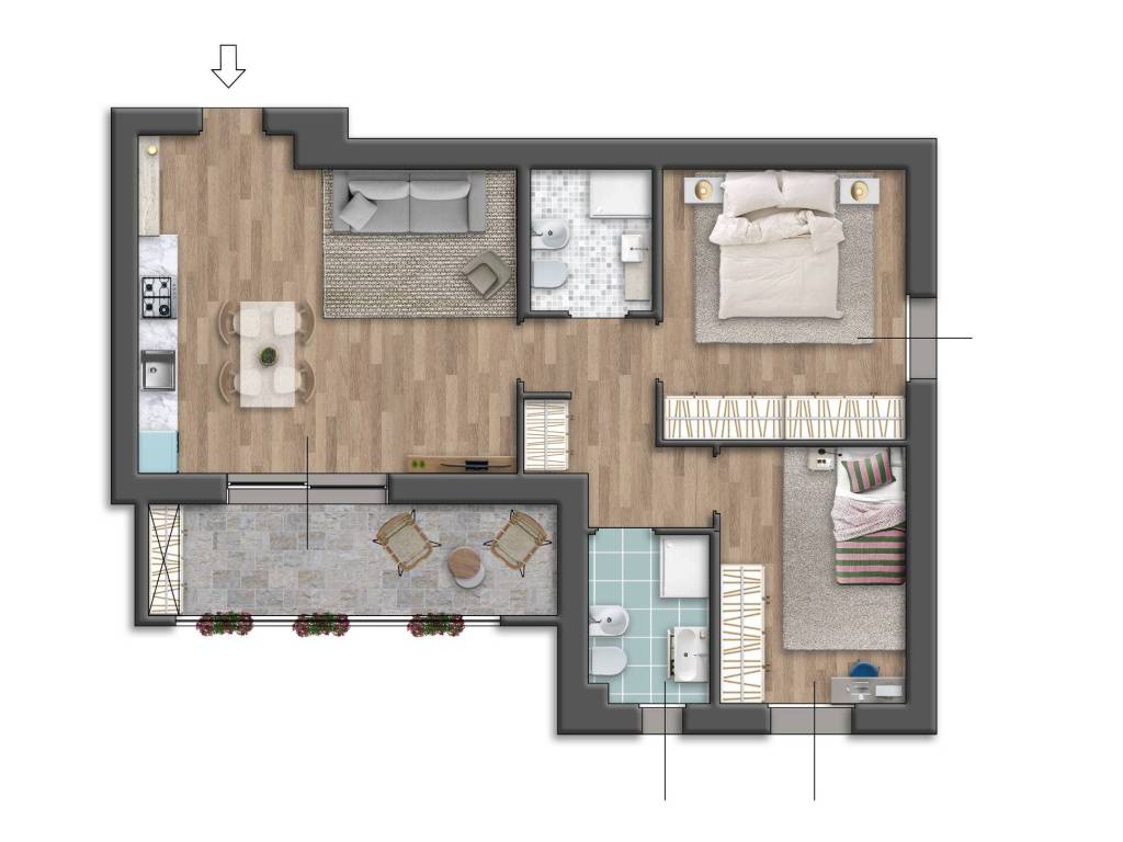 appartamento in vendita a Cornaredo
