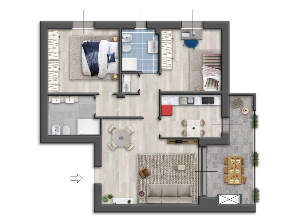 appartamento in vendita a Cornaredo