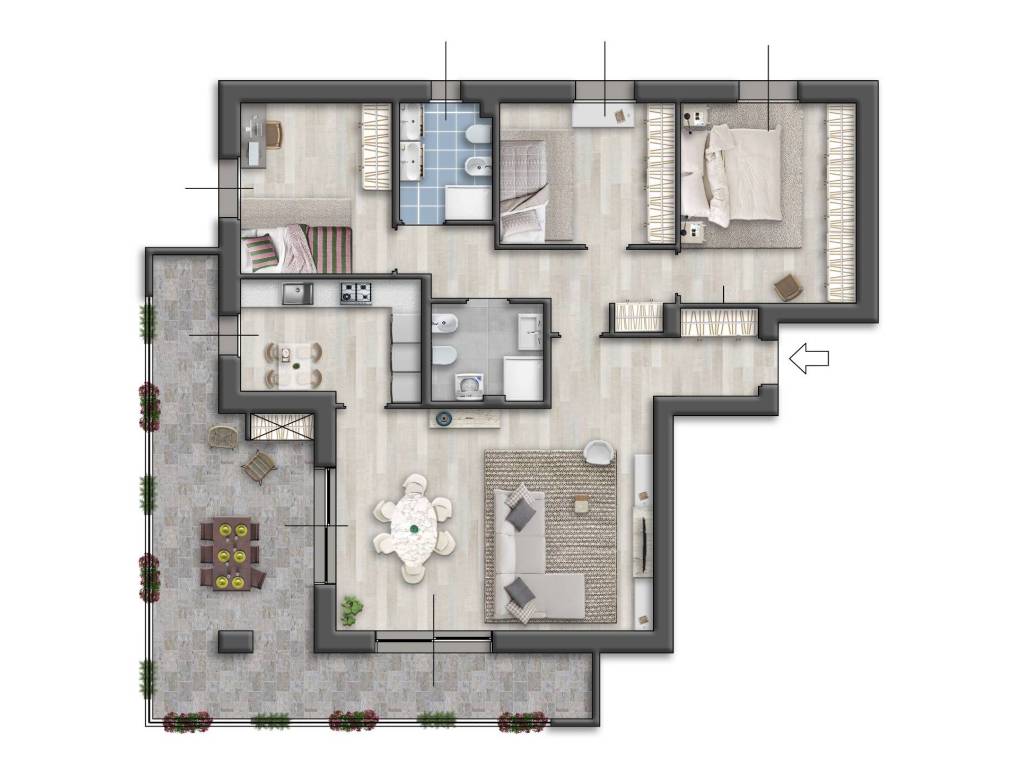 appartamento in vendita a Cornaredo