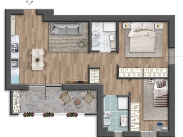 appartamento in vendita a Cornaredo