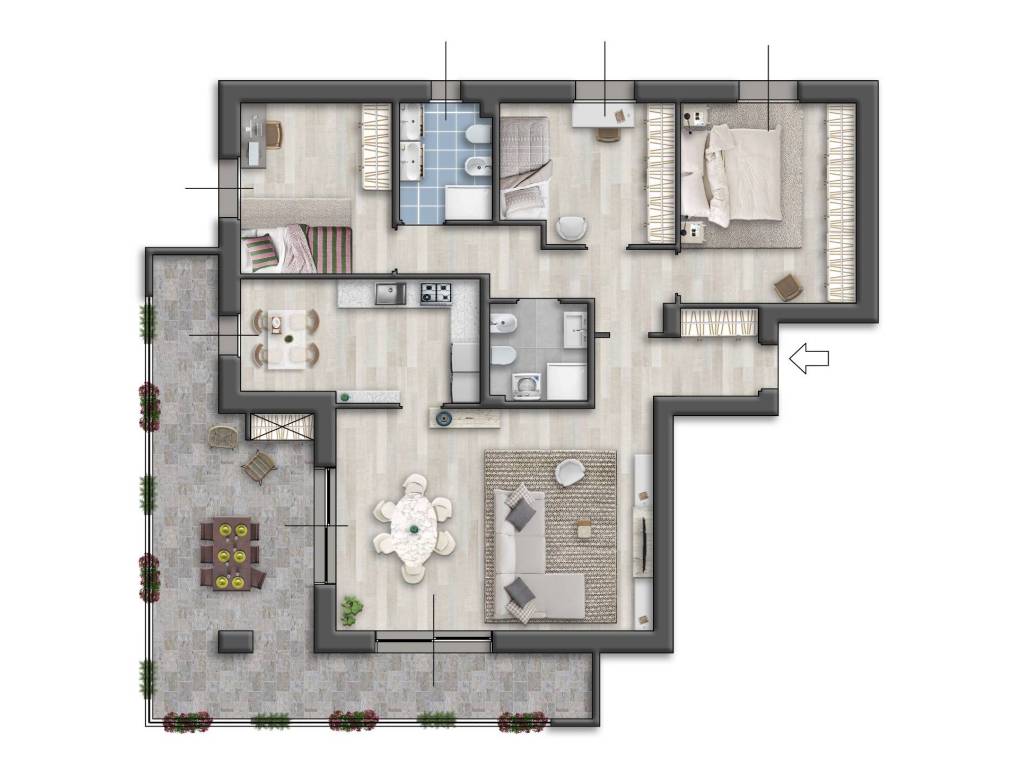 appartamento in vendita a Cornaredo