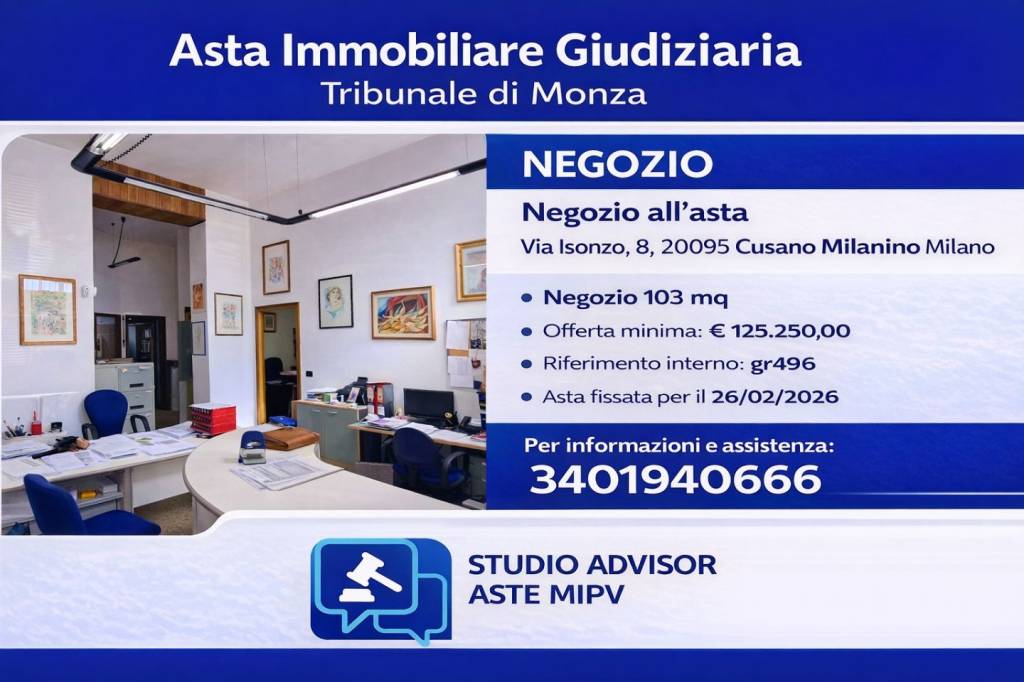 negozio in vendita a Cusano Milanino