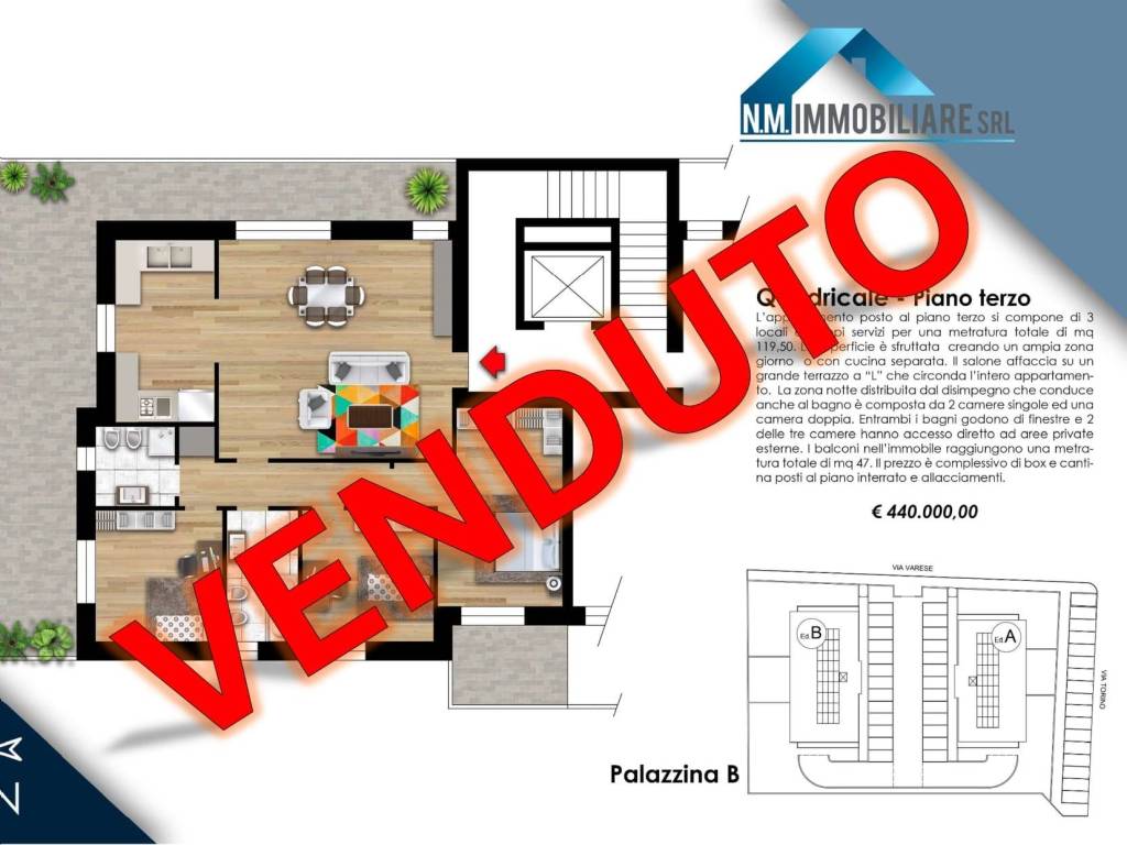 appartamento in vendita a Garbagnate Milanese