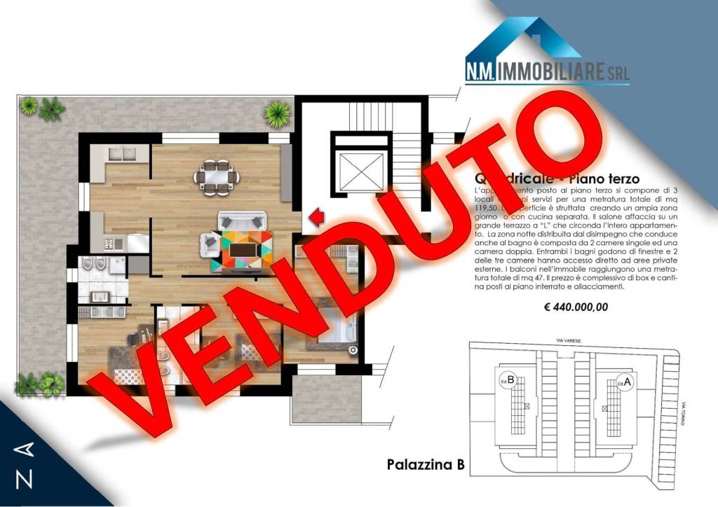 appartamento in vendita a Garbagnate Milanese