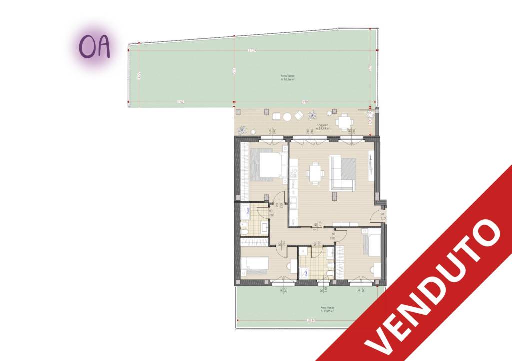 appartamento in vendita a Lacchiarella