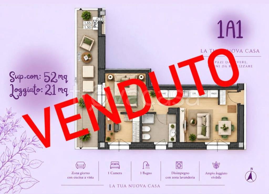 appartamento in vendita a Lacchiarella in zona Mettone