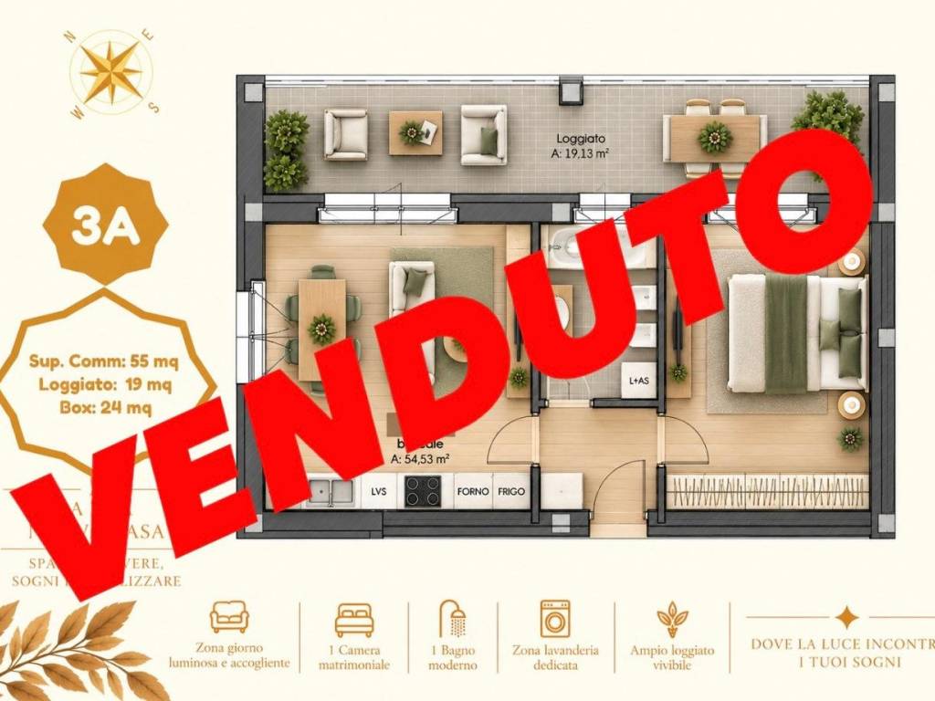 appartamento in vendita a Lacchiarella in zona Mettone