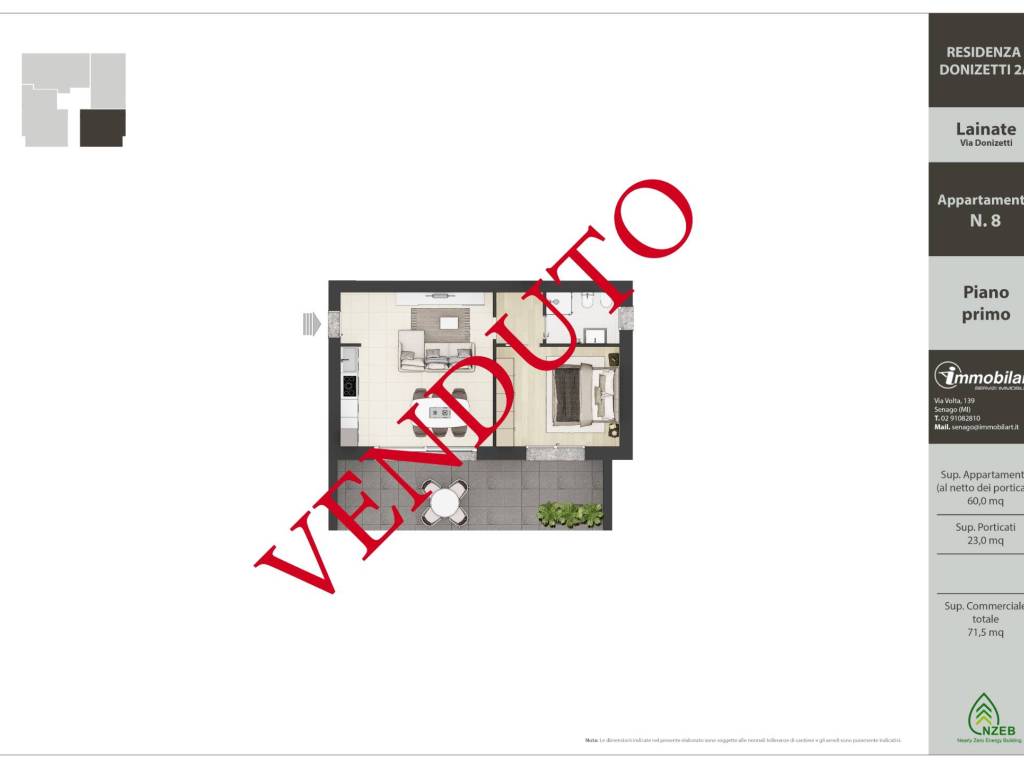 appartamento in vendita a Lainate