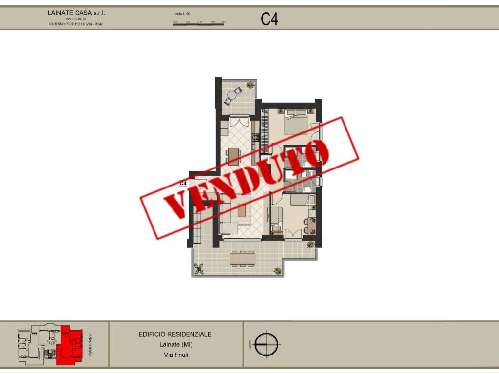 appartamento in vendita a Lainate