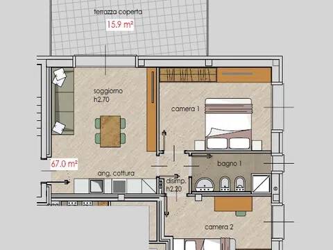 appartamento in vendita a Locate di Triulzi