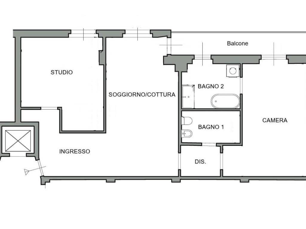 appartamento in vendita a Mediglia in zona Mombretto
