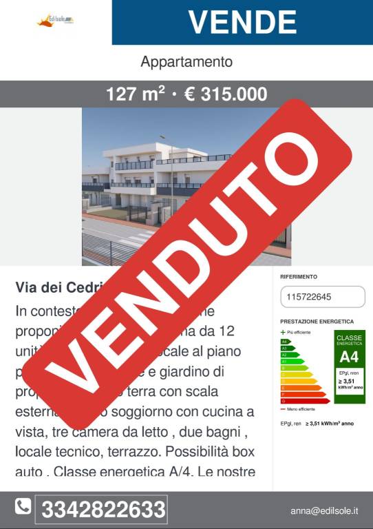 appartamento in vendita a Melegnano