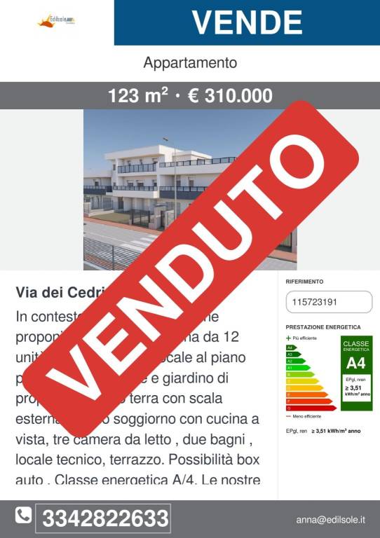 appartamento in vendita a Melegnano