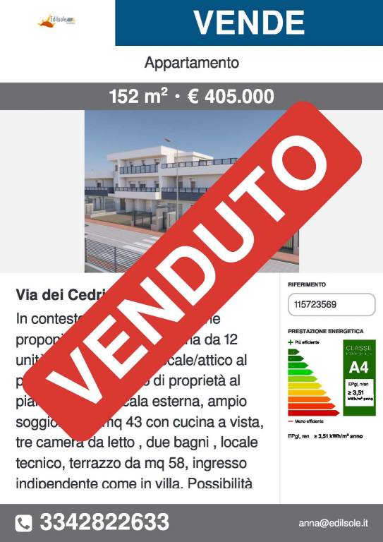 appartamento in vendita a Melegnano