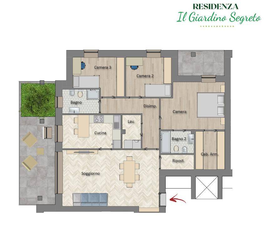 appartamento in vendita a Melegnano