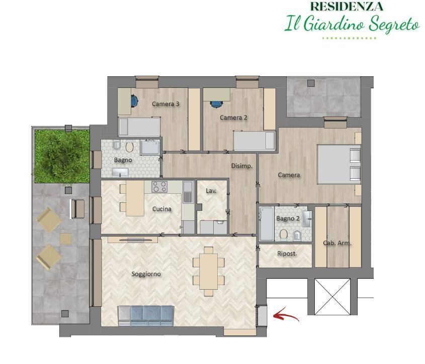 appartamento in vendita a Melegnano