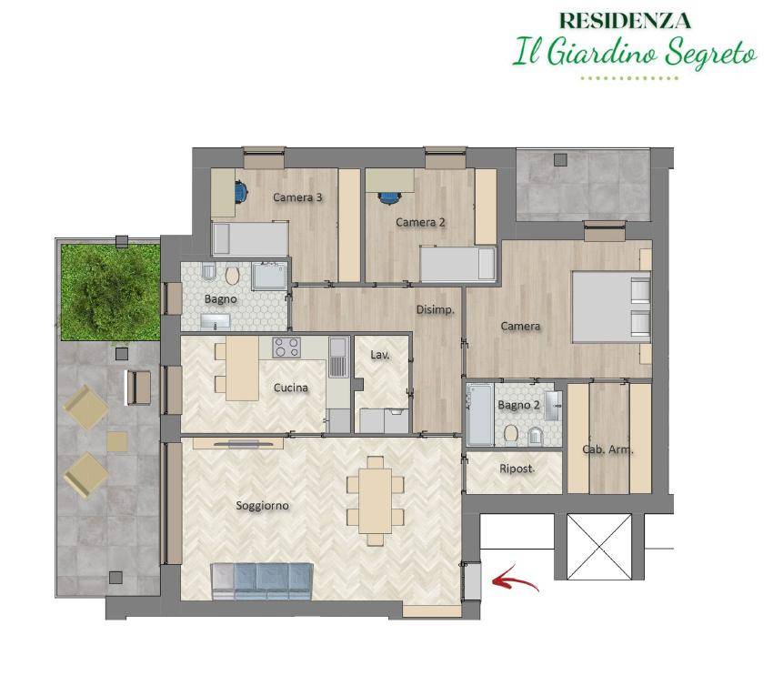 appartamento in vendita a Melegnano