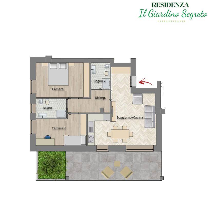 appartamento in vendita a Melegnano