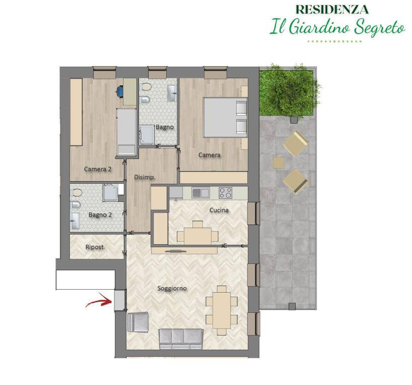 appartamento in vendita a Melegnano
