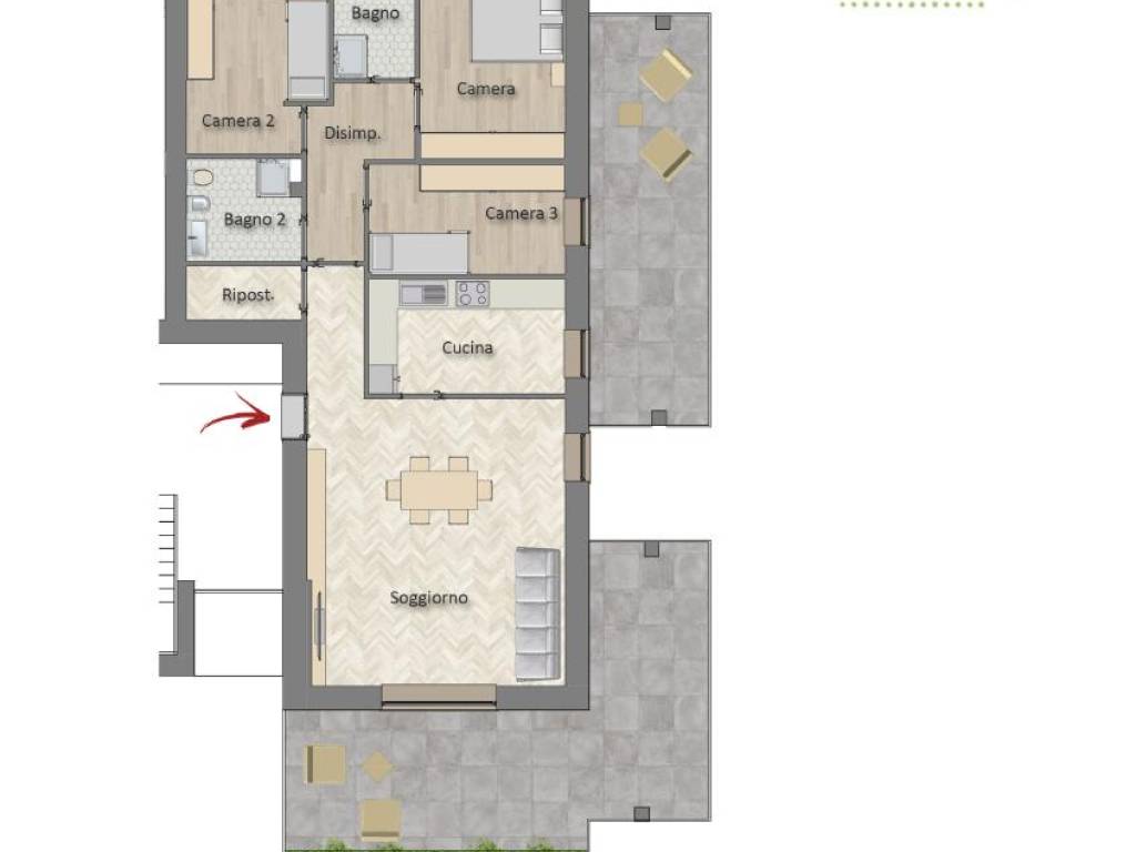 appartamento in vendita a Melegnano