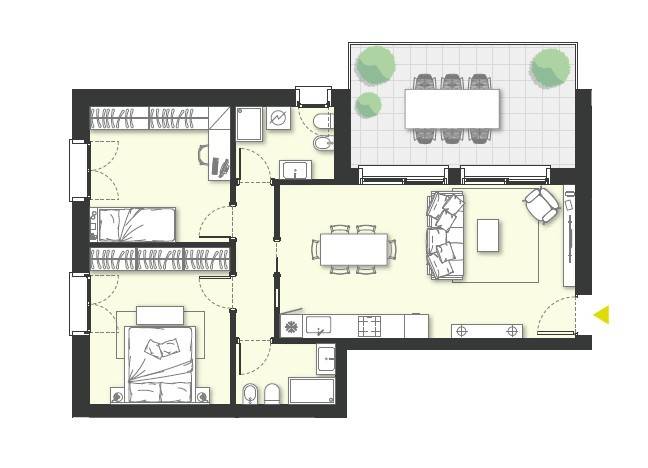 appartamento in vendita a Melzo