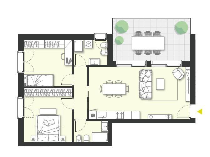 appartamento in vendita a Melzo