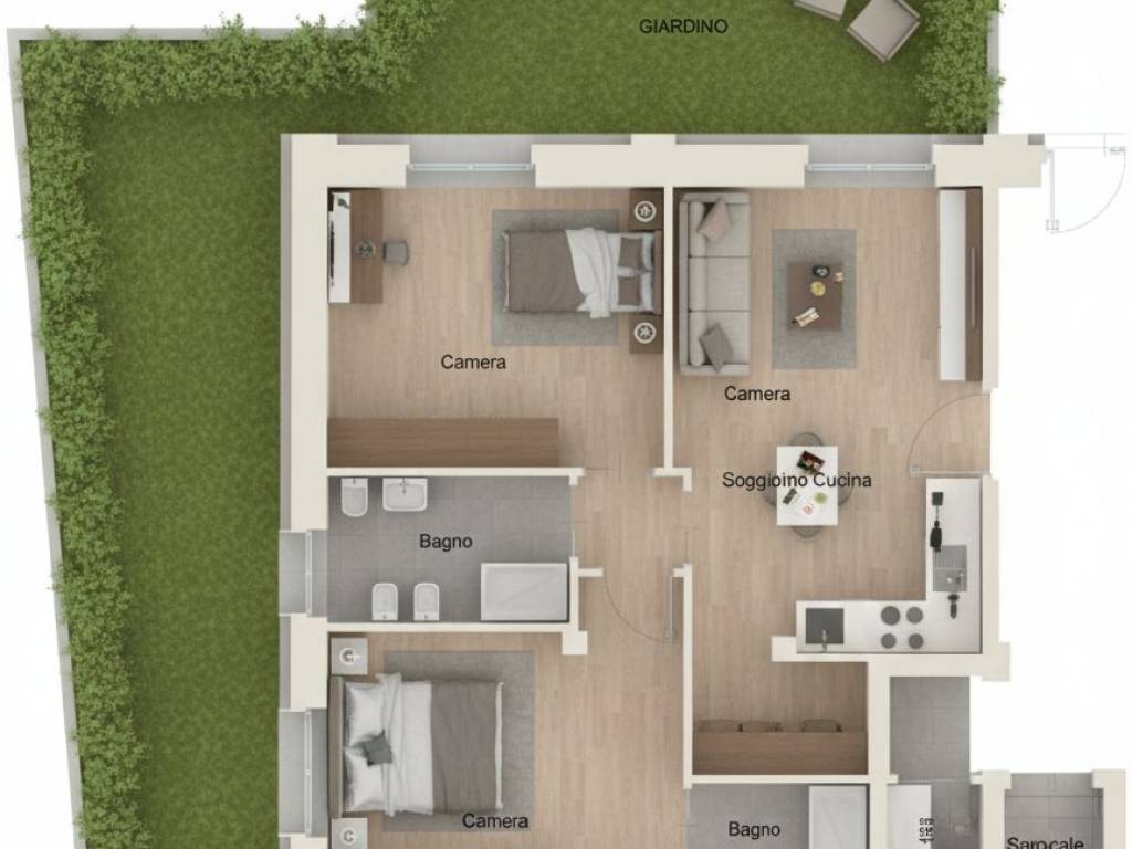 appartamento in vendita a Melzo